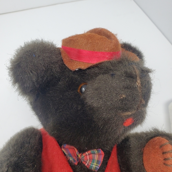 Vintage Brown Jointed arms and legs stuffed bear Kent Collectables - Picture 2 of 7